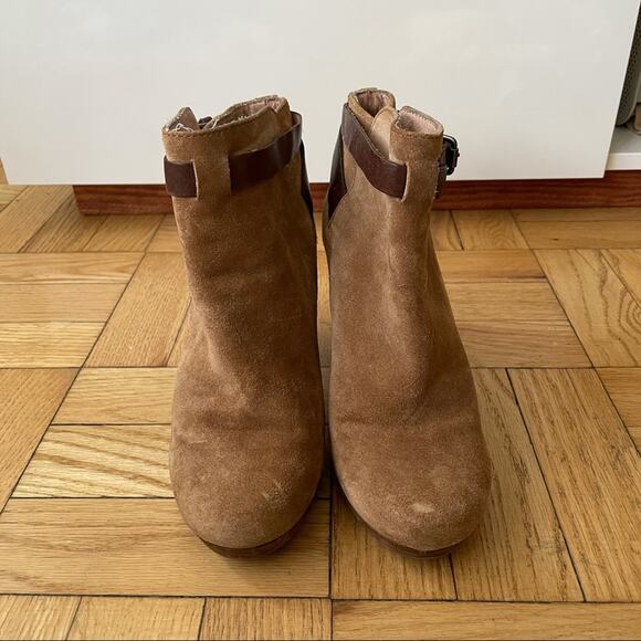 Madewell Suede Heeled Ankle Booties Women's 6 US - Picture 2 of 8